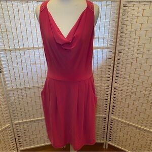 Pink Sleeveless Razorback Dress by Bisou Bisou size 14